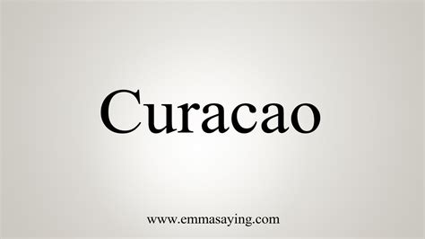 say curacao